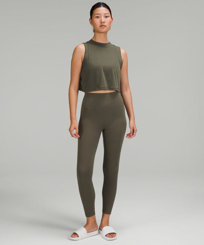 Lululemon Women's Flow Y 2-in-1 Cropped Tank Top *Light Support, B/C Cup