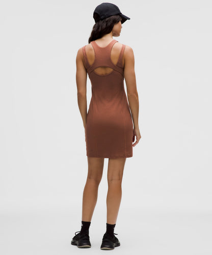 Lululemon Ribbed Cotton Modal Cut-Out Dress