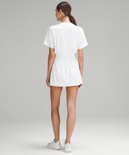 Lululemon Smocked-Waist T-Shirt Dress
