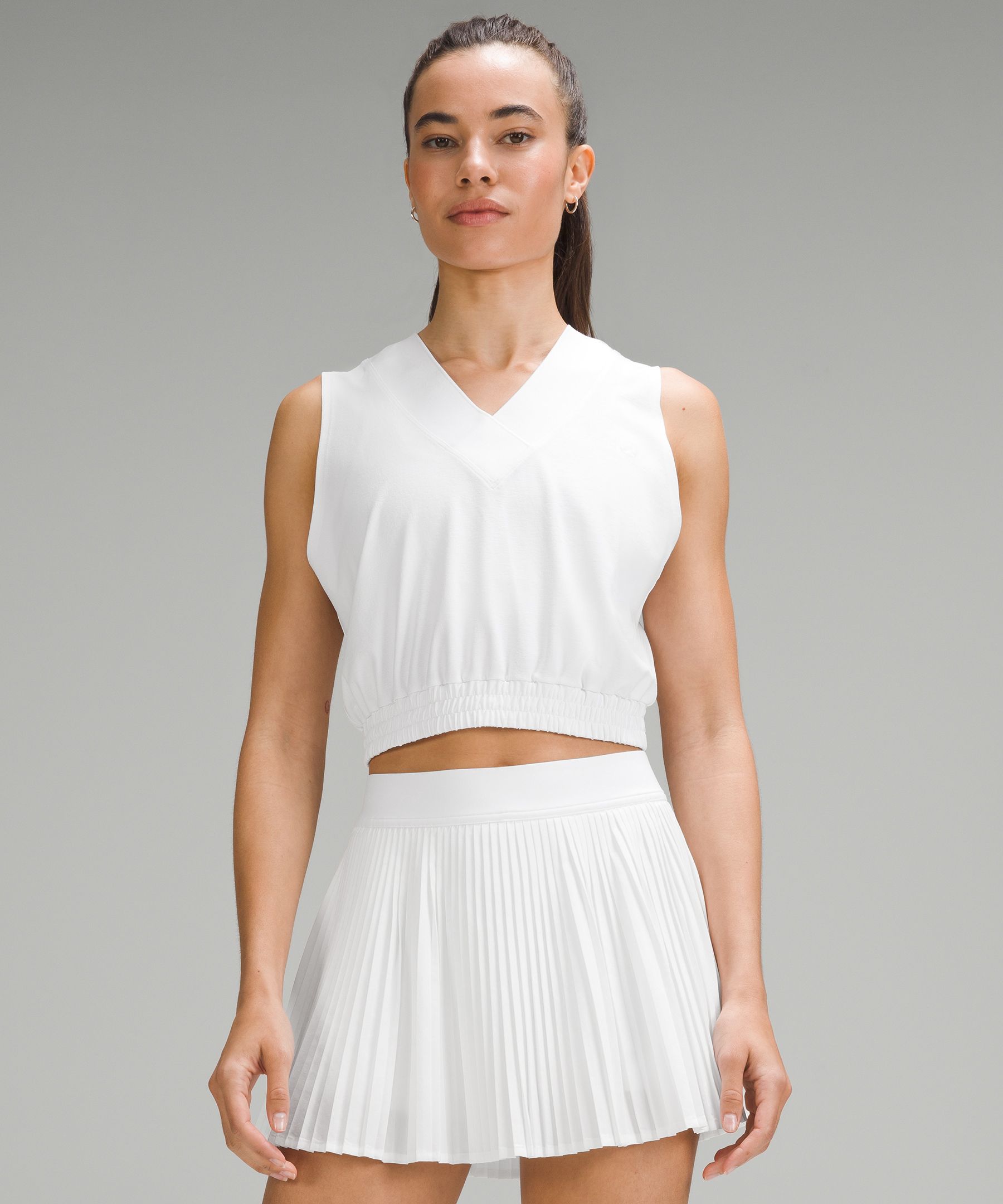 Lululemon Women's Sleeveless Cropped Tennis Tank Top
