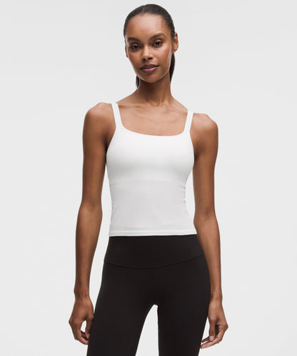 Lululemon Women's Ebb to Street Scoop-Neck Cropped Tank Top *Light Support, B/C Cup
