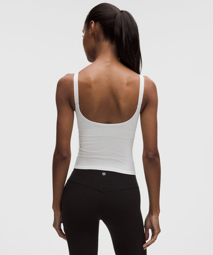 Lululemon Women's Ebb to Street Scoop-Neck Cropped Tank Top *Light Support, B/C Cup