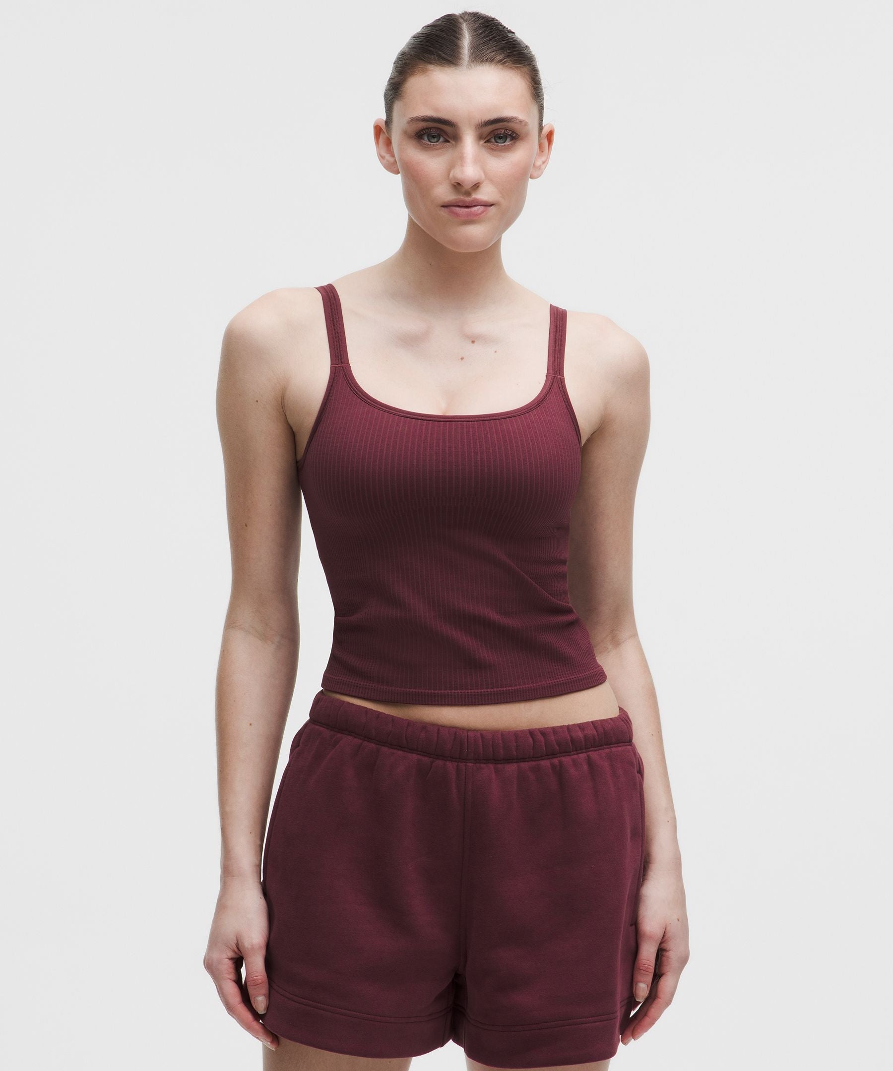 Lululemon Women's Ebb to Street Scoop-Neck Cropped Tank Top *Light Support, B/C Cup