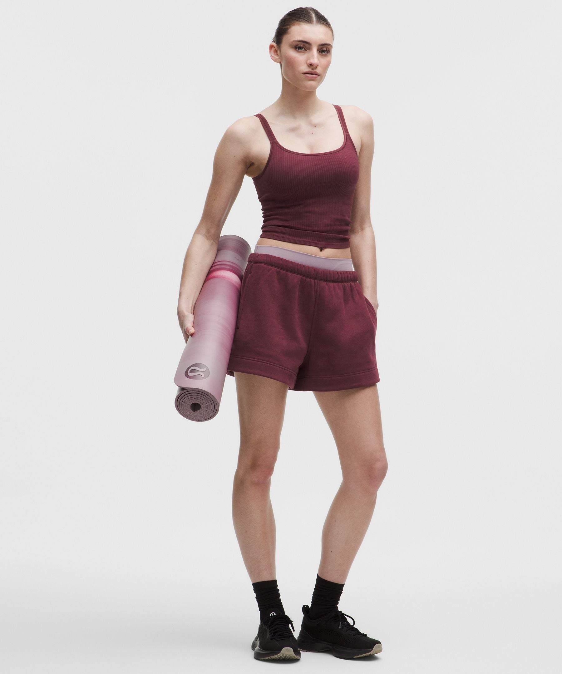 Lululemon Women's Ebb to Street Scoop-Neck Cropped Tank Top *Light Support, B/C Cup