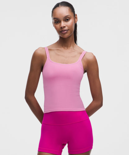 Lululemon Women's Ebb to Street Scoop-Neck Cropped Tank Top *Light Support, B/C Cup
