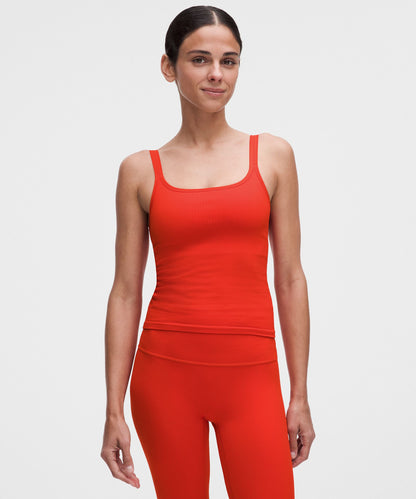 Lululemon Women's Ebb to Street Scoop-Neck Cropped Tank Top *Light Support, B/C Cup
