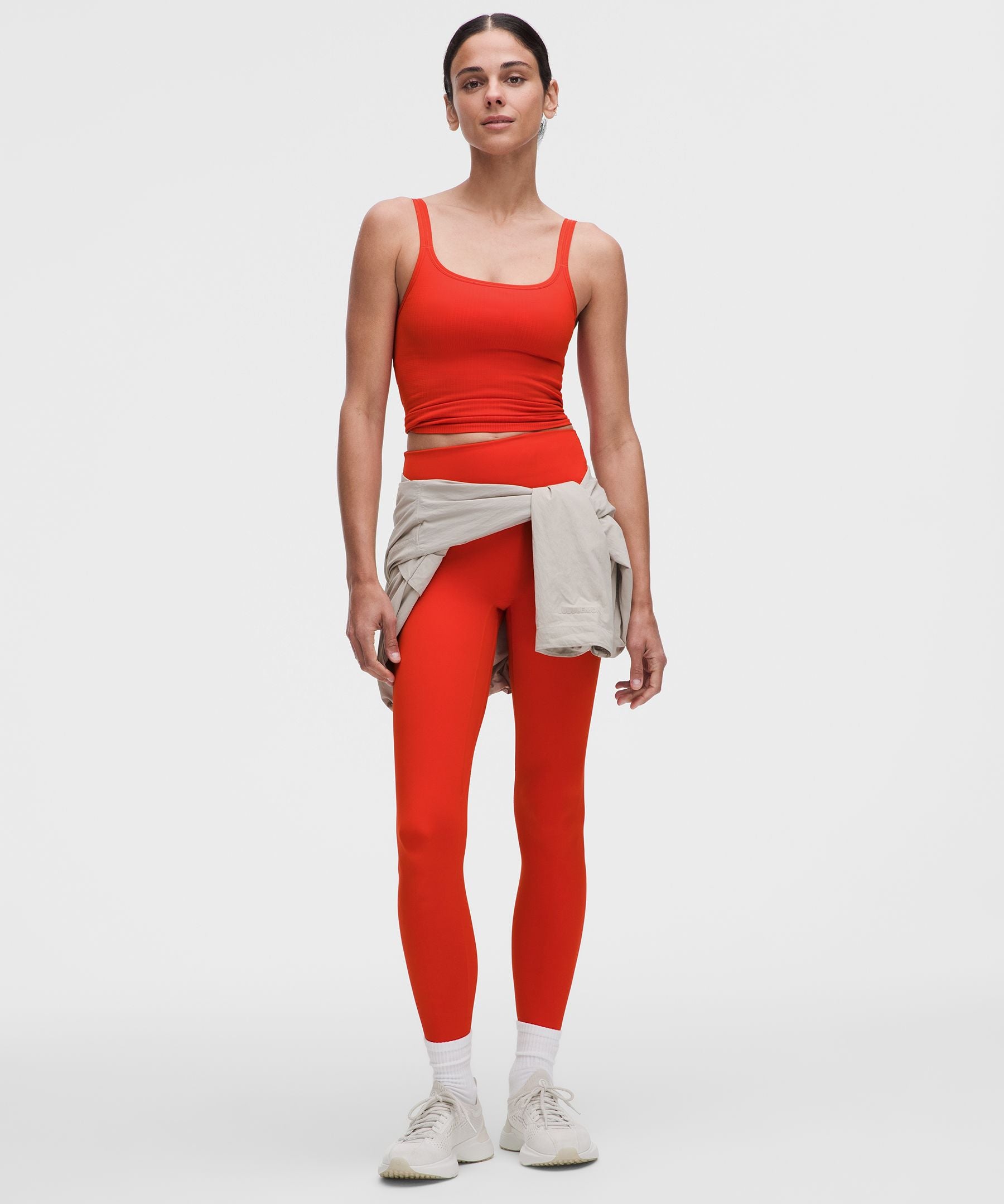 Lululemon Women's Ebb to Street Scoop-Neck Cropped Tank Top *Light Support, B/C Cup