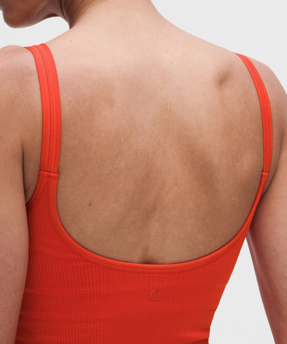 Lululemon Women's Ebb to Street Scoop-Neck Cropped Tank Top *Light Support, B/C Cup