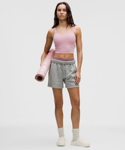 Lululemon Women's Ruched-Strap Cropped Keyhole Tank Top *Light Support, B/C Cup