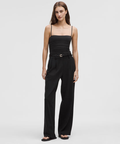 Lululemon Wundermost Ultra-Soft Nulu Ruched Cami Bodysuit