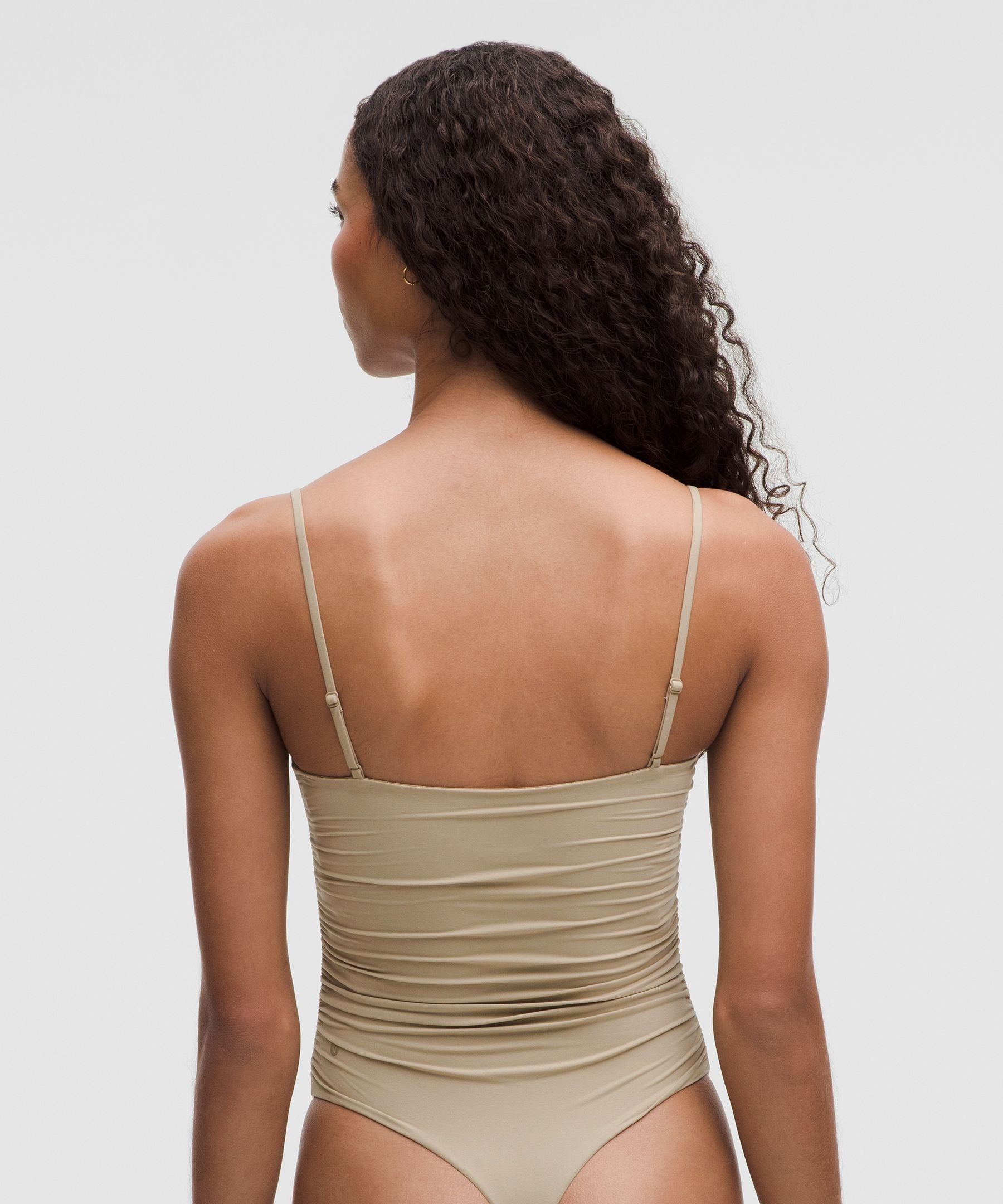Lululemon Wundermost Ultra-Soft Nulu Ruched Cami Bodysuit