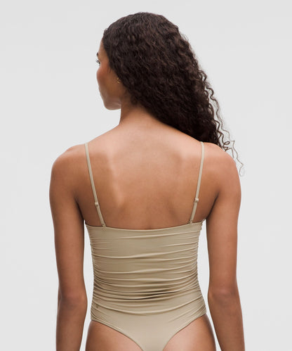 Lululemon Wundermost Ultra-Soft Nulu Ruched Cami Bodysuit