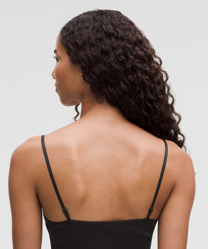 Lululemon Women's Cotton Pointelle Cropped Cami Tank Top
