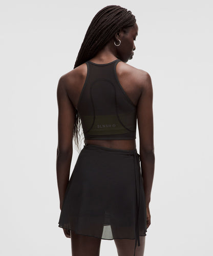 Lululemon Women's Mesh Cross-Front Cropped Tank Top B/C Cup *SLNSH Collection