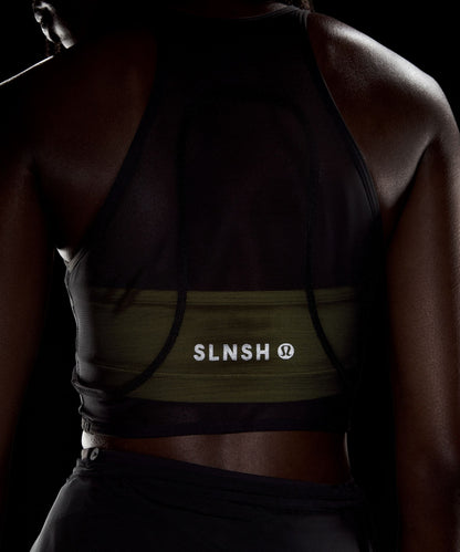 Lululemon Women's Mesh Cross-Front Cropped Tank Top B/C Cup *SLNSH Collection