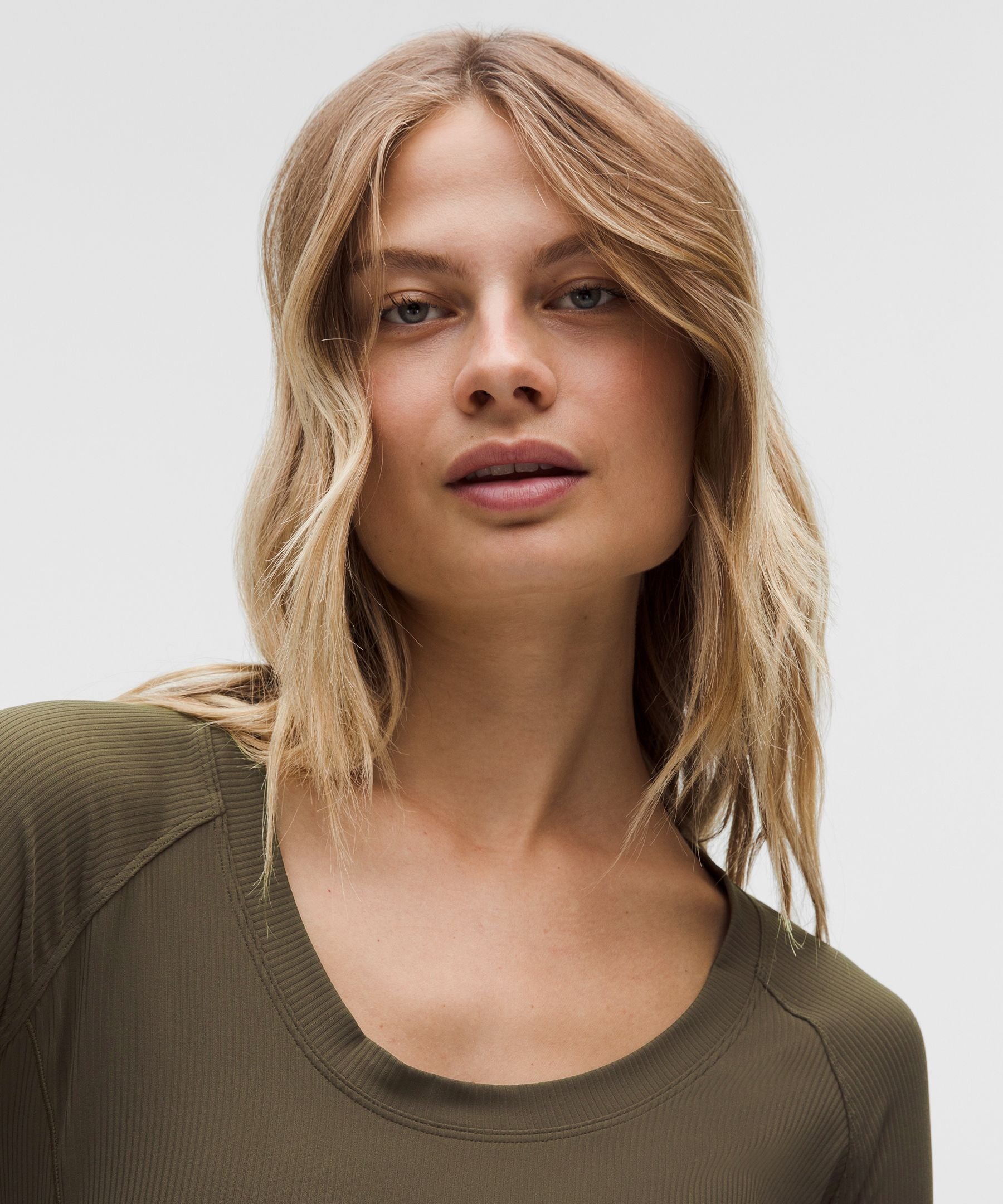 Lululemon All Aligned Ribbed Long-Sleeve Midi Dress