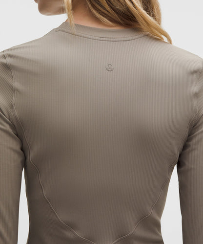 Lululemon All Aligned Ribbed Long-Sleeve Henley Dress