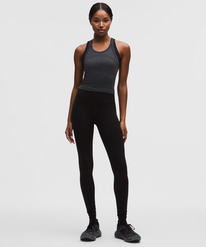 Lululemon Women's Swiftly Tech Cropped Round-Neck Racerback Tank Top 2.0 *Sparkle