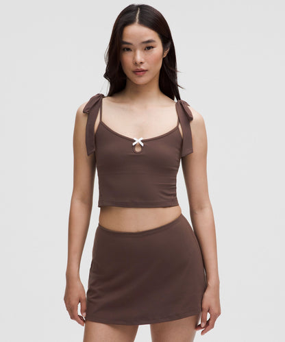 Lululemon Women's Nulu Bow-Detail Tank Top *Balletcore Set