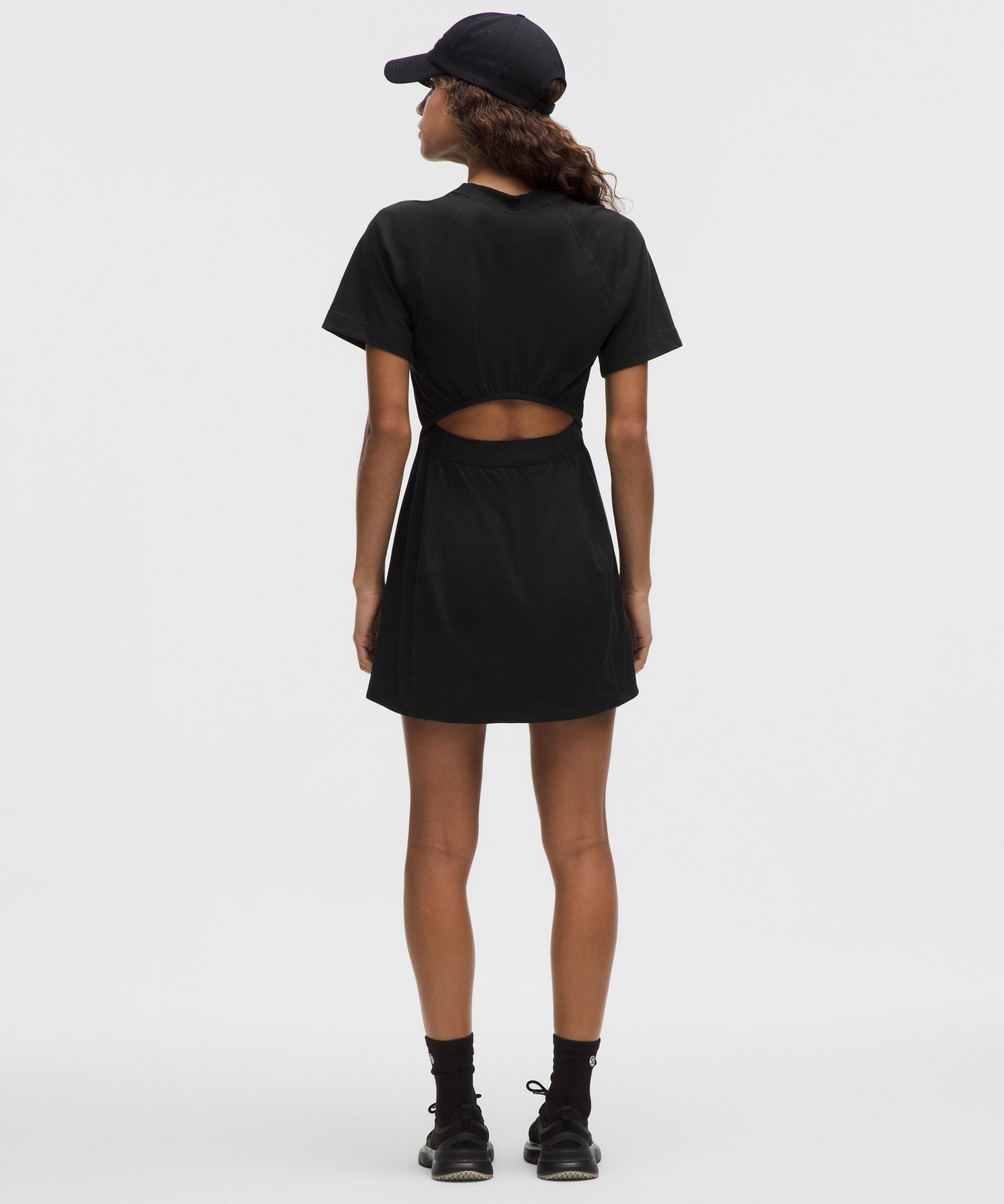 Lululemon Cotton Jersey Open-Back Mini Dress