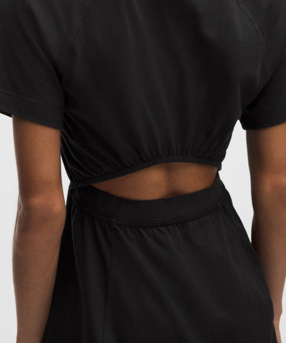 Lululemon Cotton Jersey Open-Back Mini Dress