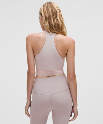 Lululemon Women's Nulu High-Neck Mesh-Hem Tank Top *Light Support, B/C Cup