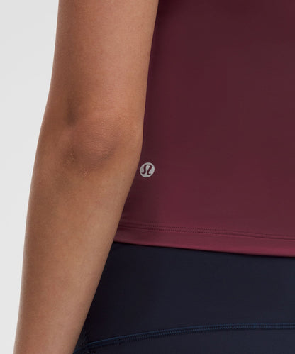 Lululemon Women's Mockneck Shelf Tank Top Light Support, B/C Cup *Stripe