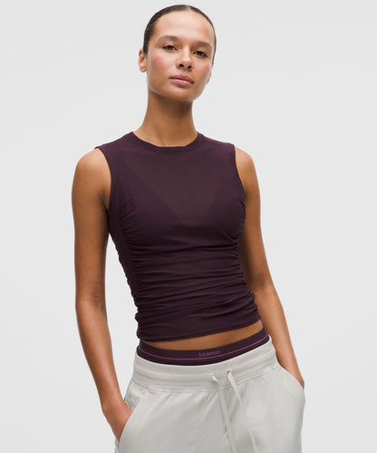 Lululemon Women's Mesh Ruched Tank Top