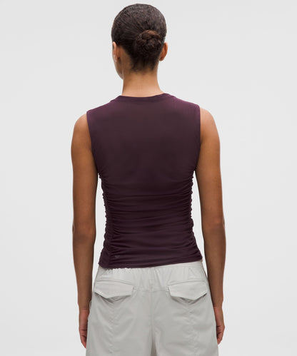 Lululemon Women's Mesh Ruched Tank Top
