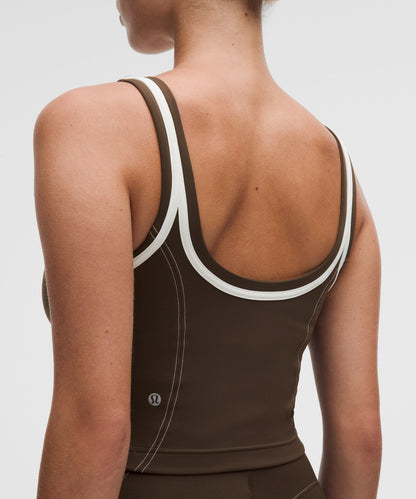 Lululemon Women's Glow Up Tank Top Medium Support, C/D Cup *Pipe Detail