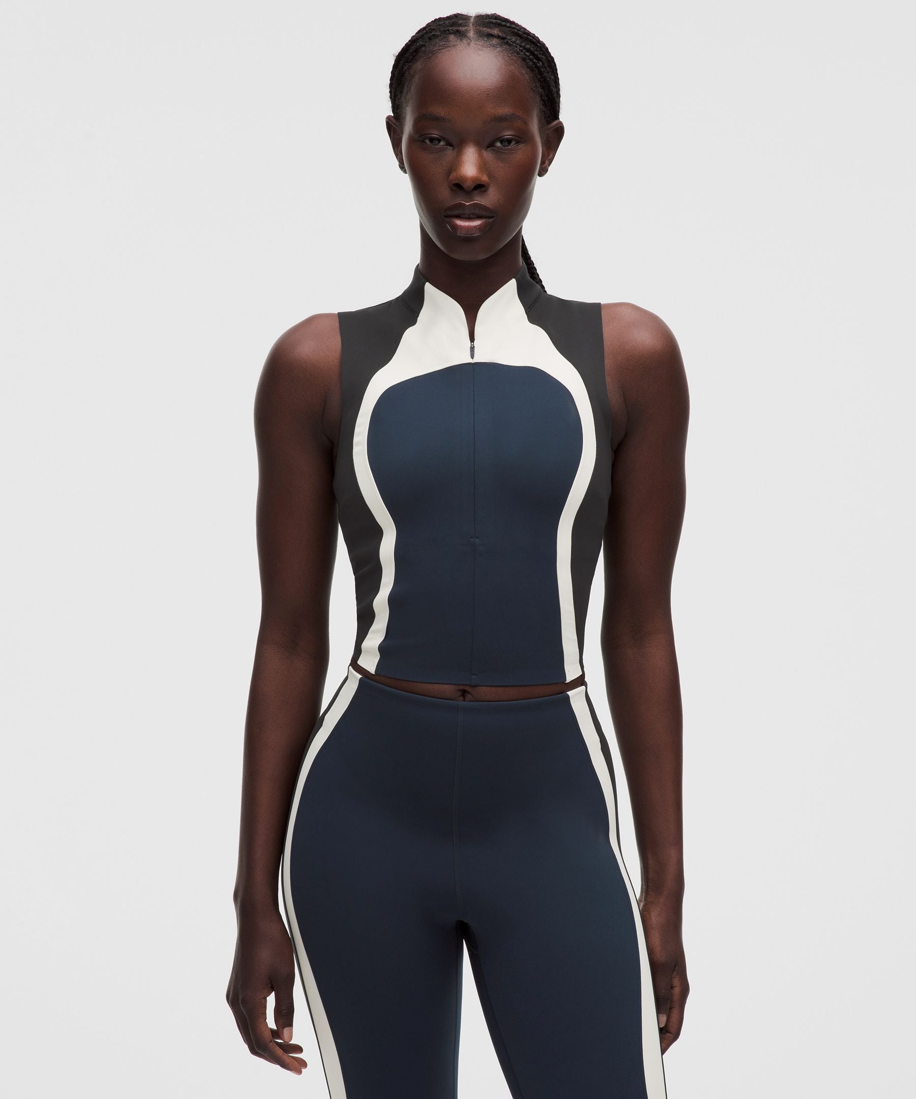 Lululemon Women's Ultralu™ Zip-Front Cropped Tank Top
