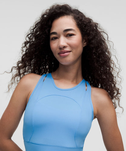 Lululemon Women's Mesh Cut-Out Cropped Tank Top *SLNSH Collection