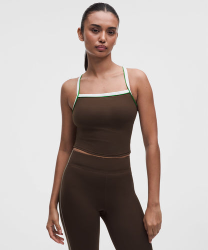 Lululemon Women's Nulux Side-Stripe Tank Top with Pocket *Light Support, B/C Cup
