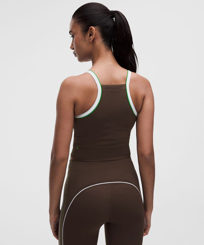 Lululemon Women's Nulux Side-Stripe Tank Top with Pocket *Light Support, B/C Cup