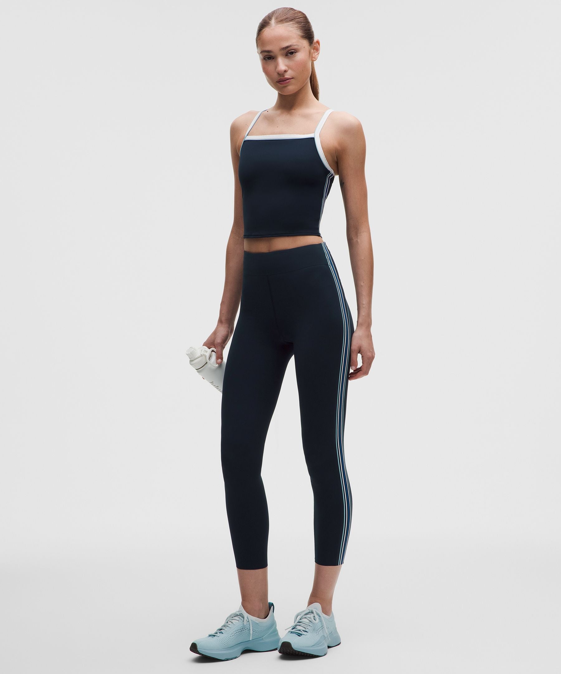 Lululemon Women's Nulux Side-Stripe Tank Top with Pocket *Light Support, B/C Cup