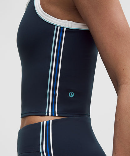 Lululemon Women's Nulux Side-Stripe Tank Top with Pocket *Light Support, B/C Cup
