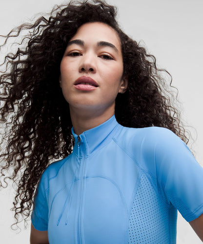 Lululemon Everlux Half-Zip Bodysuit 6" *SLNSH Collection