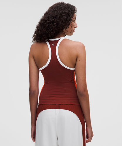 Lululemon Women's Swiftly Tech Racerback Tank Top 2.0 Waist Length *Colourblock