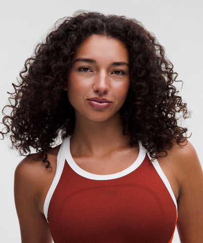 Lululemon Women's Swiftly Tech Racerback Tank Top 2.0 Waist Length *Colourblock