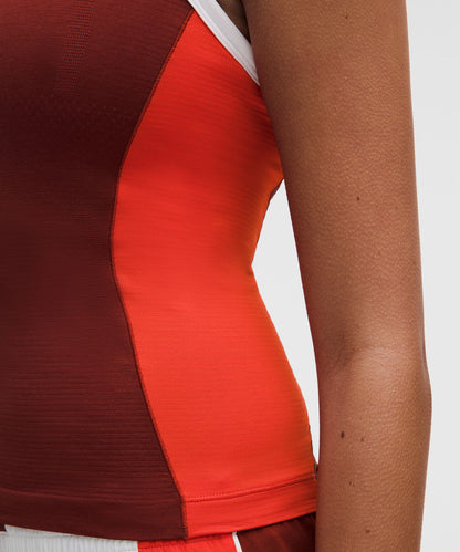 Lululemon Women's Swiftly Tech Racerback Tank Top 2.0 Waist Length *Colourblock