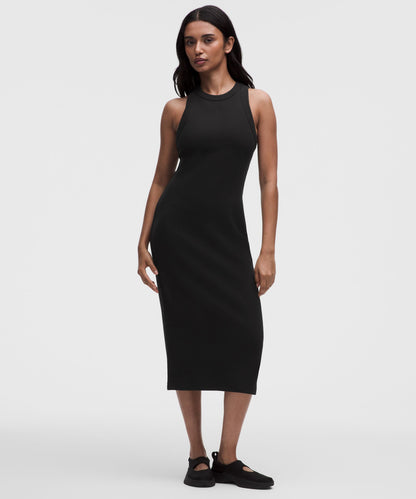 Lululemon Ribbed Heavyweight Cotton Midi Dress