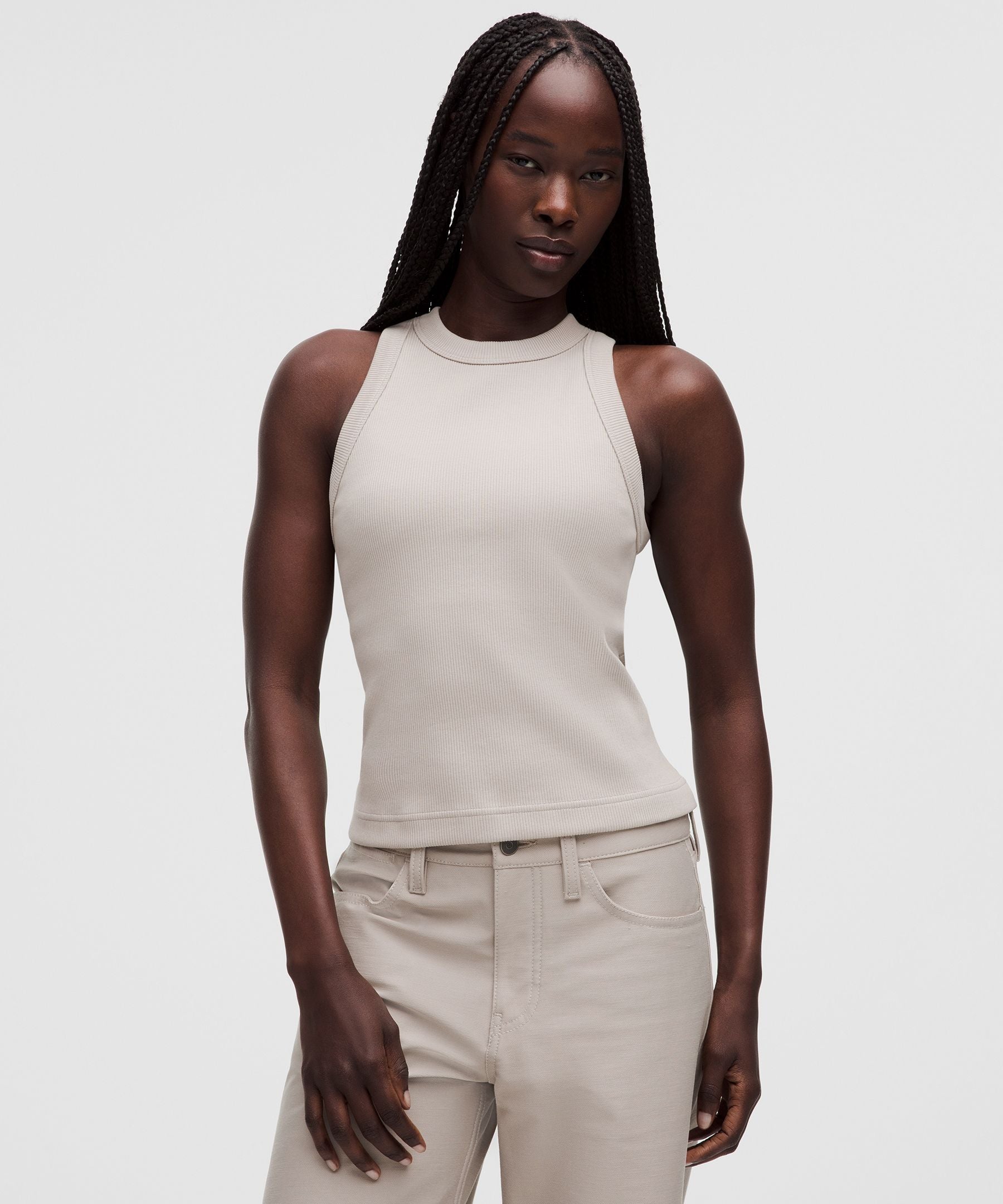 Lululemon Women's Ribbed Heavyweight Cotton Racerback Tank Top