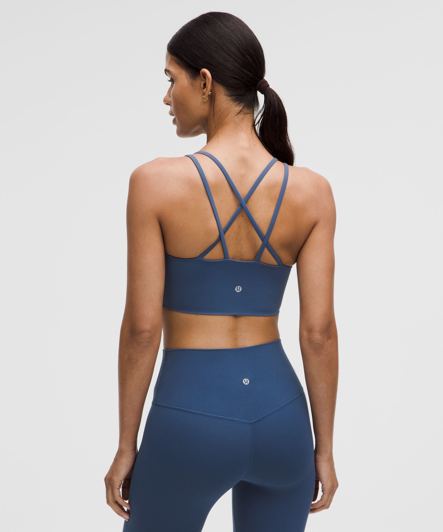 Lululemon Like a Cloud Longline Bra *Light Support, B/C Cup Blue Twill