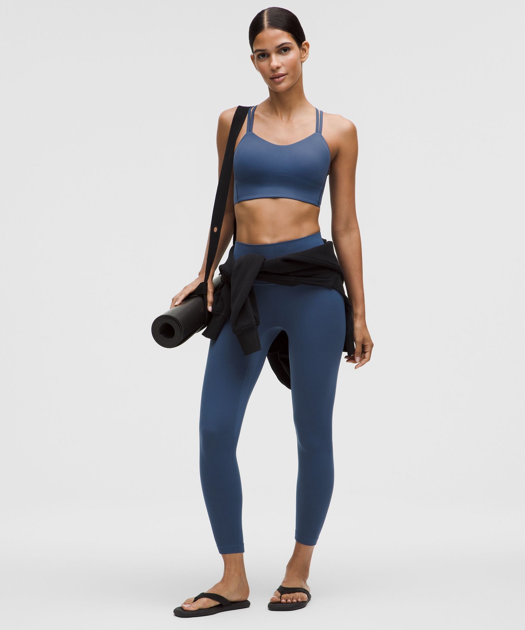 Lululemon Like a Cloud Longline Bra *Light Support, B/C Cup Blue Twill
