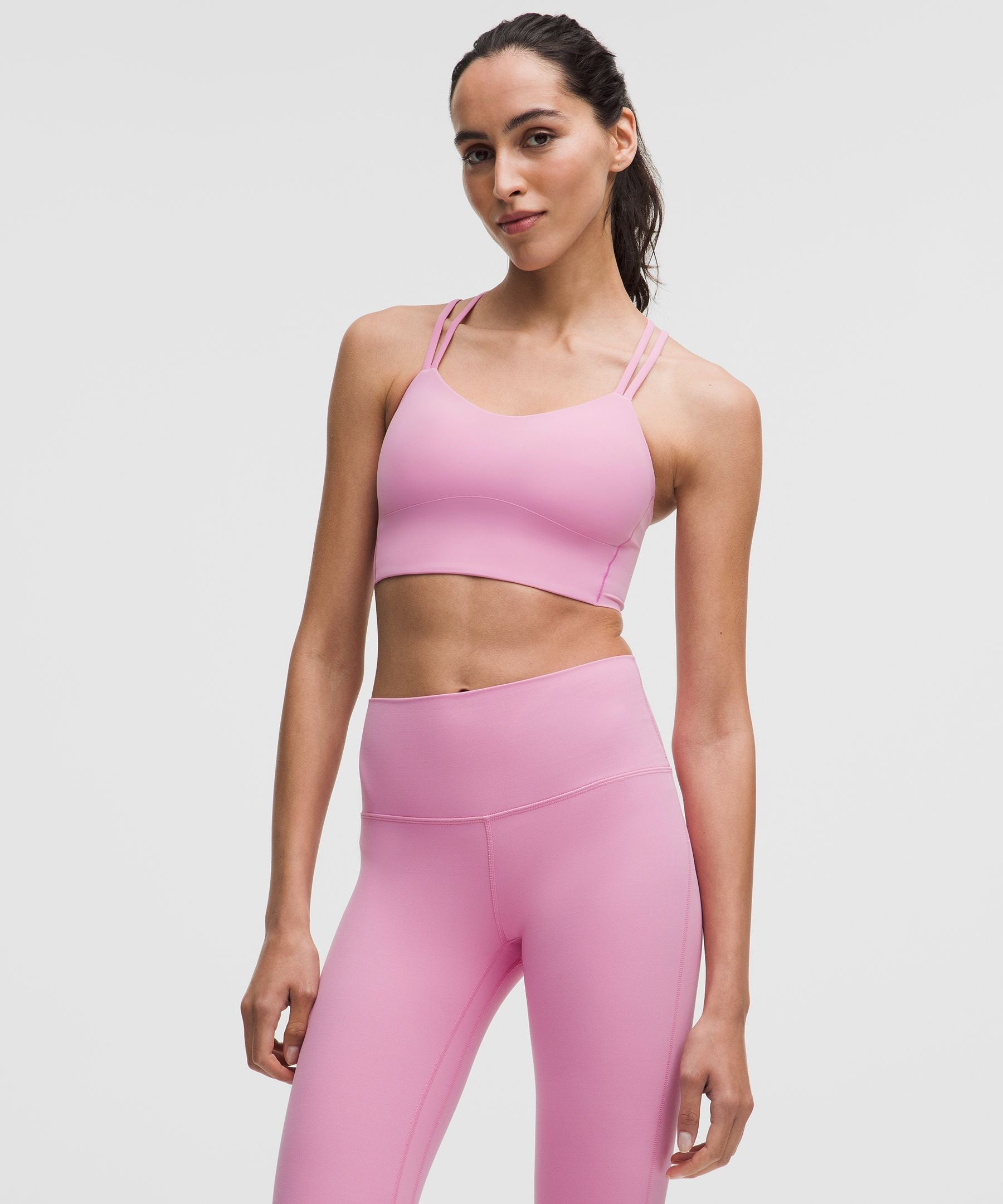 Lululemon Like a Cloud Longline Bra *Light Support, B/C Cup Pink Frosting