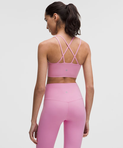 Lululemon Like a Cloud Longline Bra *Light Support, B/C Cup Pink Frosting