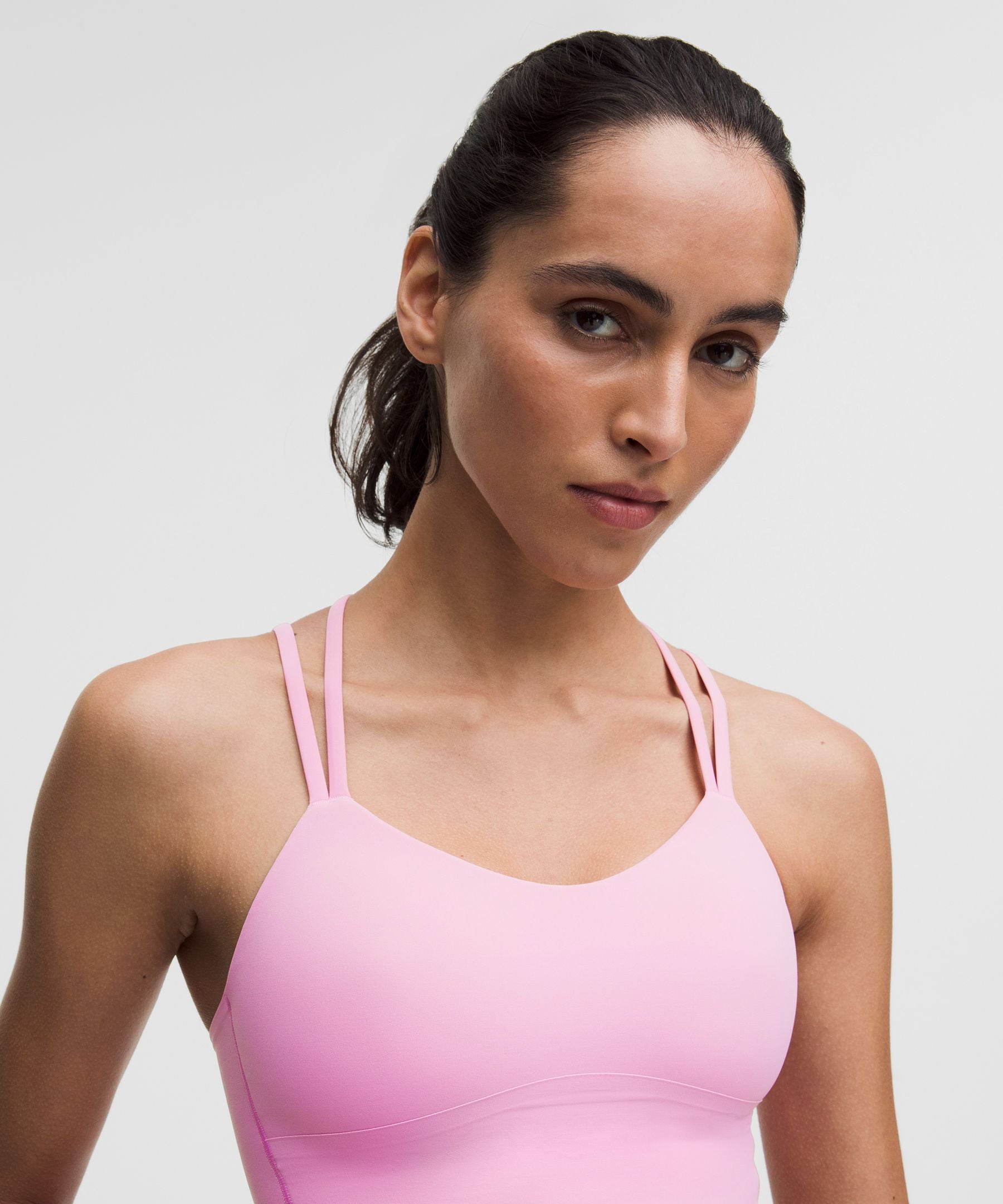 Lululemon Like a Cloud Longline Bra *Light Support, B/C Cup Pink Frosting