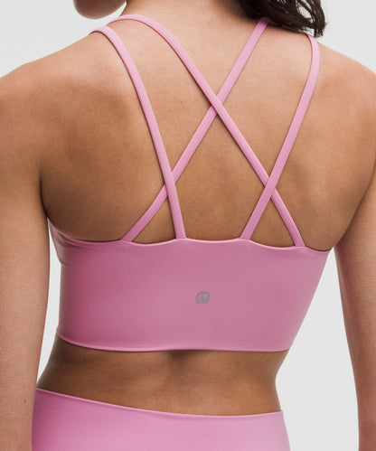 Lululemon Like a Cloud Longline Bra *Light Support, B/C Cup Pink Frosting