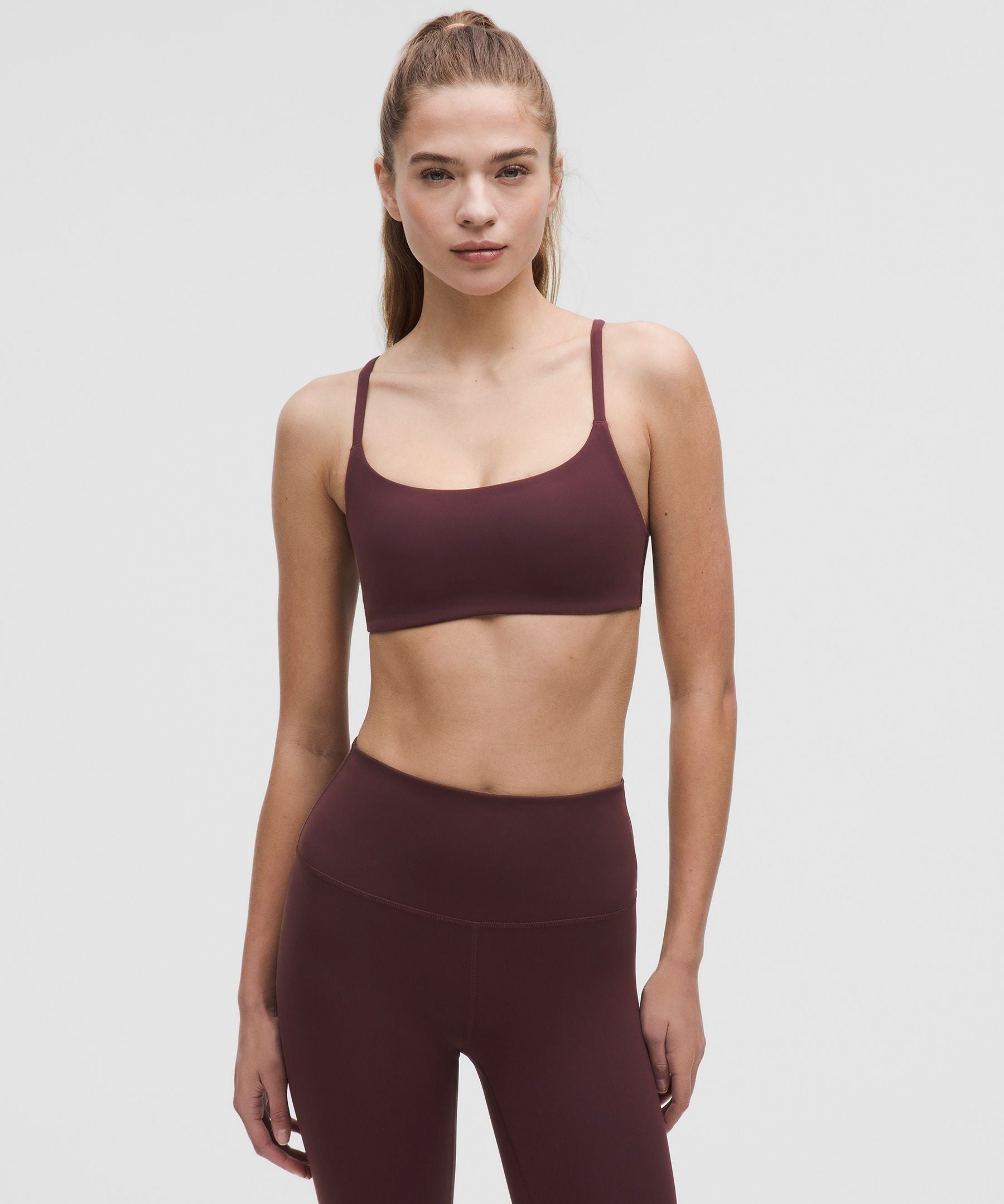 Lululemon Wunder Train Strappy Racer Bra *Light Support, A/B Cup Goodnight Plum