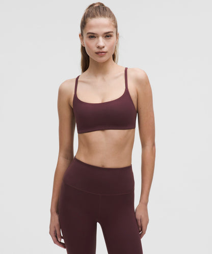 Lululemon Wunder Train Strappy Racer Bra *Light Support, A/B Cup Goodnight Plum